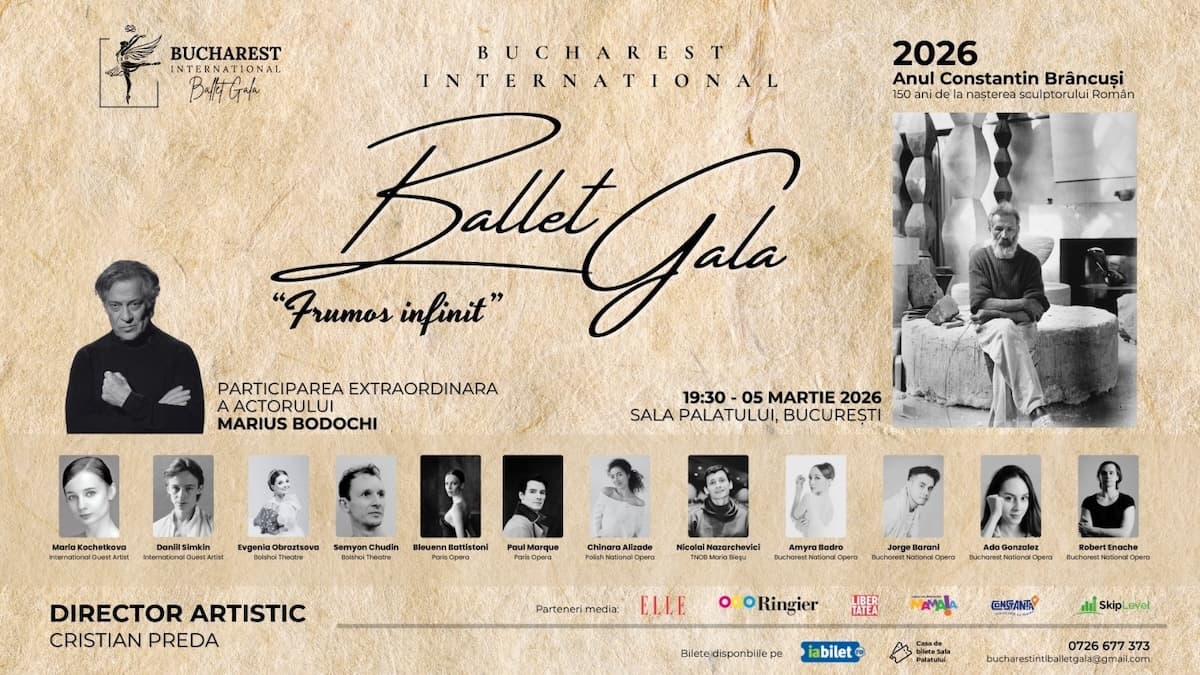 Maria Kochetkova to perform in Romania at Brâncuși-dedicated Bucharest International Ballet Gala