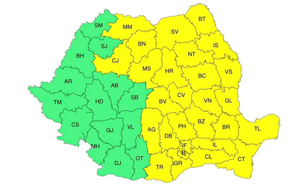 Cold wave persists in Romania, with temperatures as low as -19 degrees Celsius