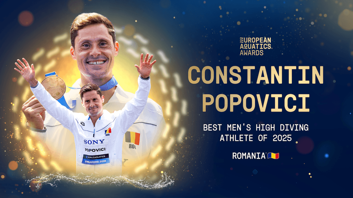 European Aquatics: Romanian Constantin Popovici voted best men’s high diver of 2025