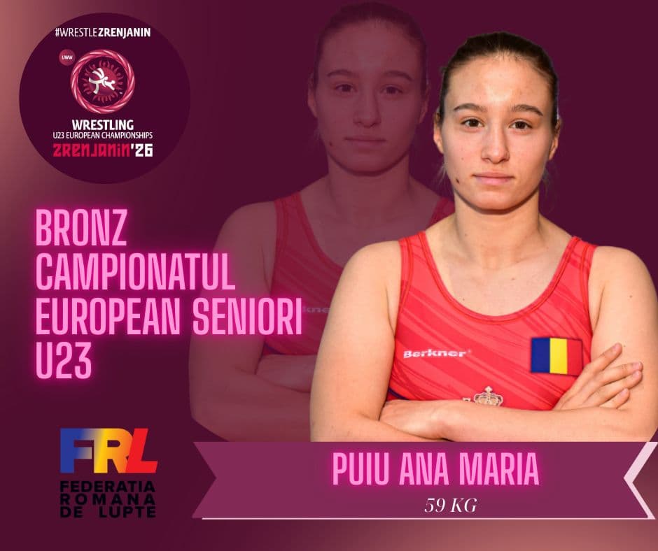 Romanian Ana Maria Puiu wins bronze at European U23 Senior Wrestling Championships