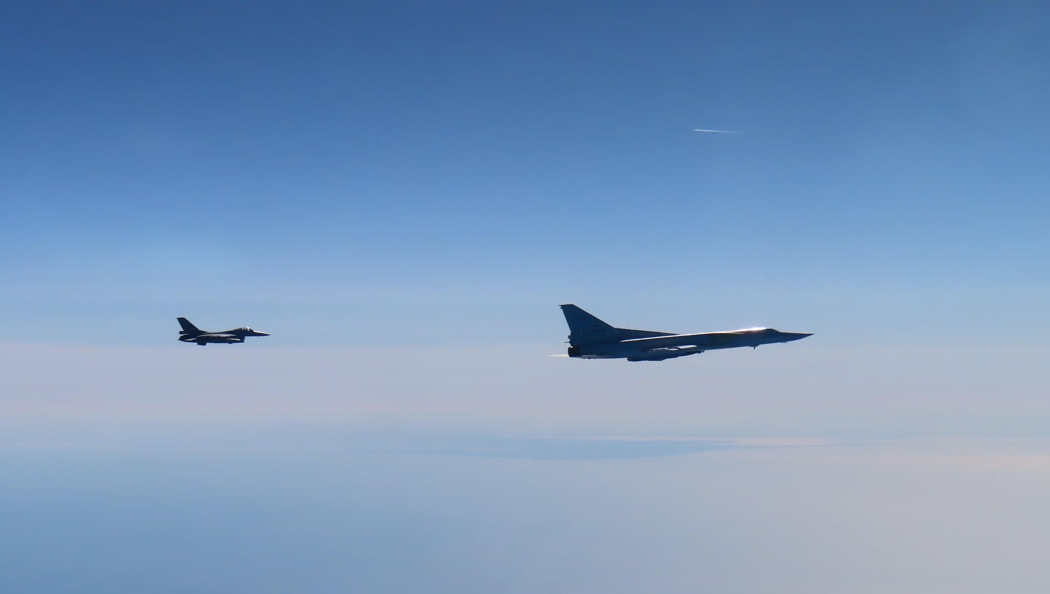 Romania’s “Carpathian Vipers” F-16 detachment escorted Russian bombers over Baltic Sea