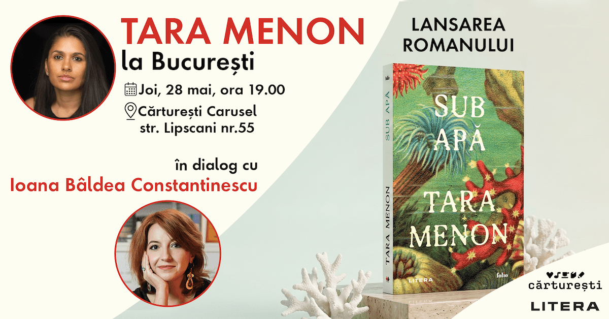 Tara Menon to attend Bucharest launch event for Romanian edition of debut novel ‘Under Water’