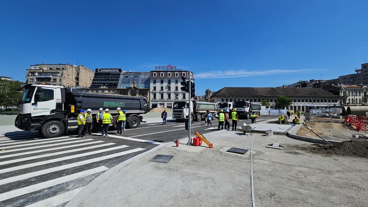 First phase of Bucharest’s central Unirii Square reconstruction completed