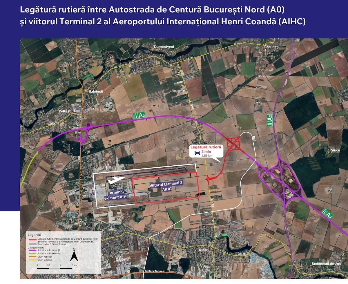 Fifteen bids submitted for express road linking Bucharest’s main airport to A0 motorway
