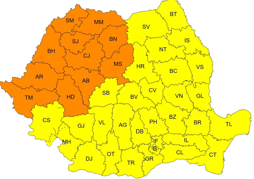 Numerous counties in Romania under orange heatwave warning