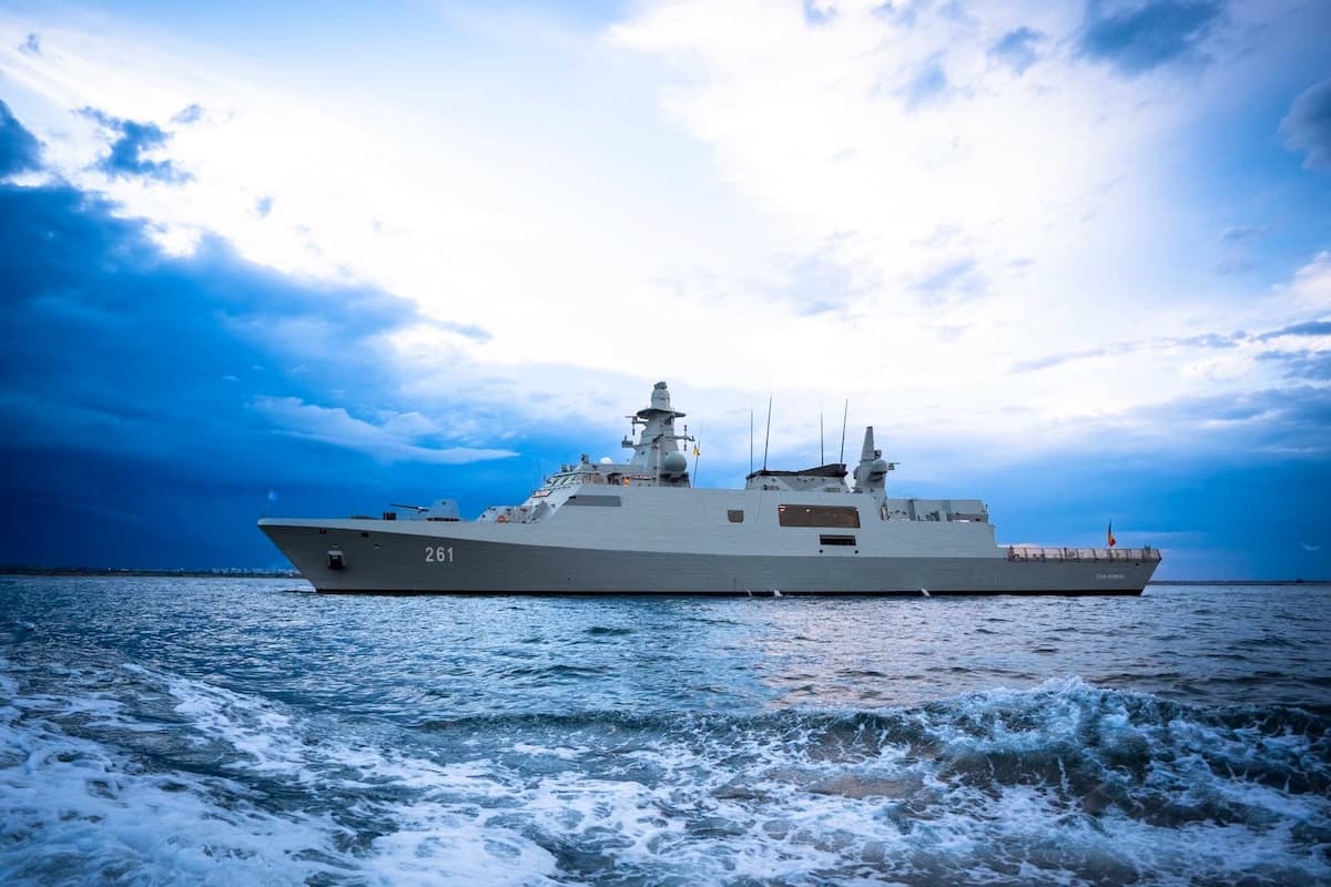 Romania receives first new warship in more than 30 years
