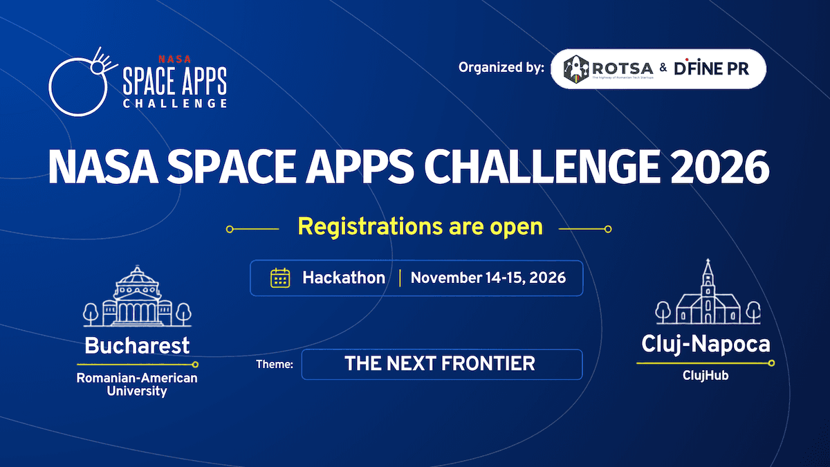 NASA Space Apps Challenge opens registration for Bucharest, Cluj-Napoca events