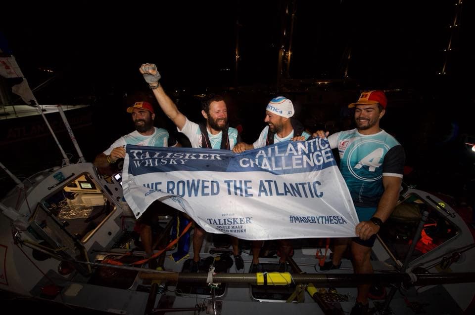 First Romanian team to row the Atlantic Ocean sets new world record for speed