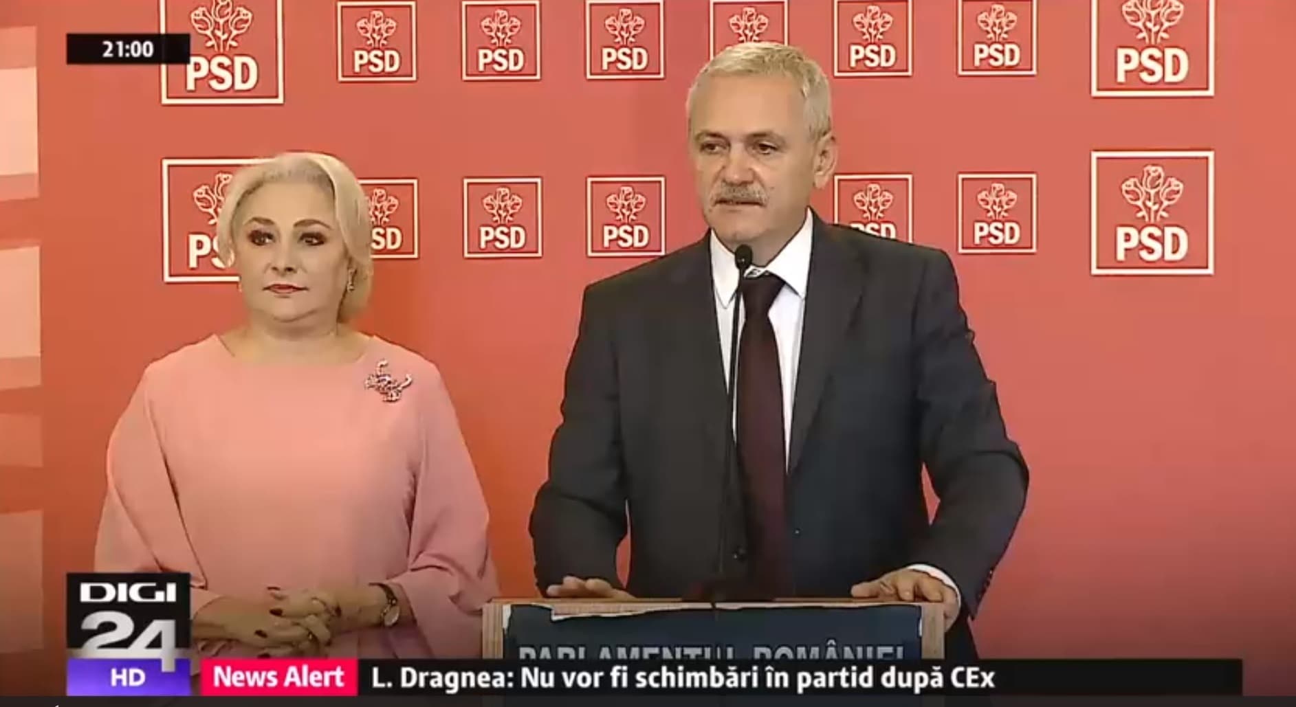 Romania’s ruling party leader prevents PM from taking questions at press conference