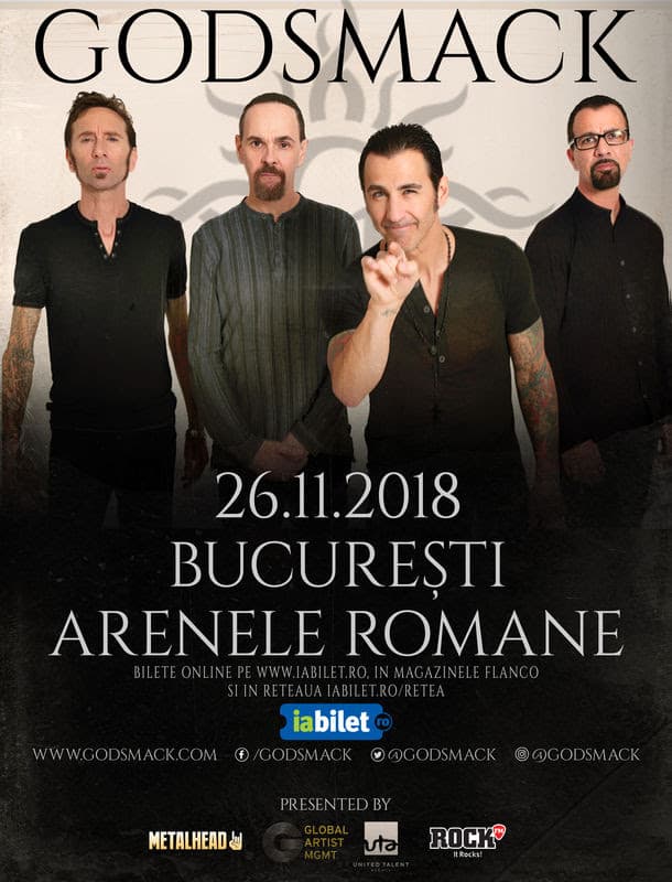 American rock band Godsmack to perform in Bucharest this fall