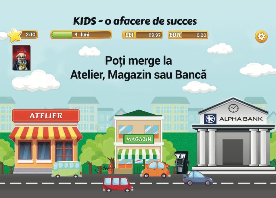 First financial education game for kids approved by the Romanian Ministry of Education