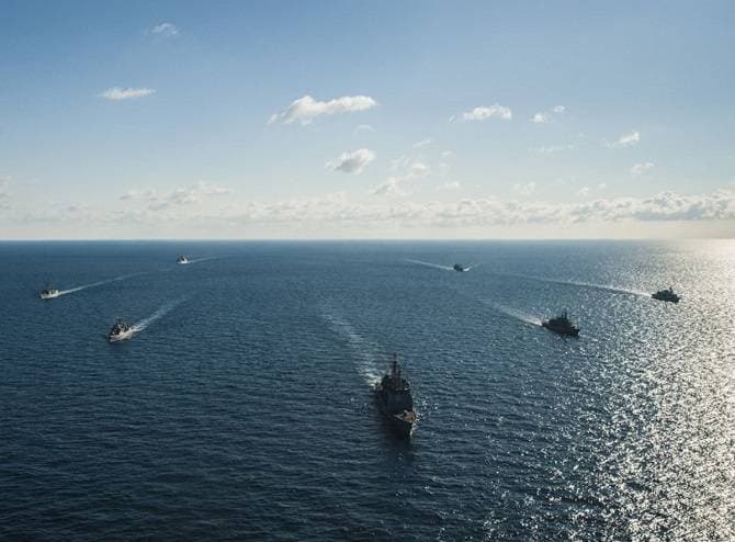 Over 1,500 troops, 17 ships, two MiG 21 LanceR aircraft join military drill in the Black Sea