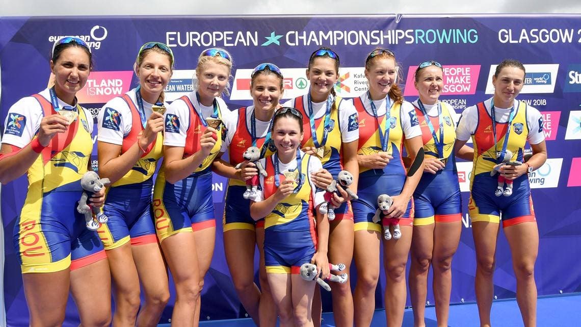 Romania takes top spot at European Rowing Championship with seven medals