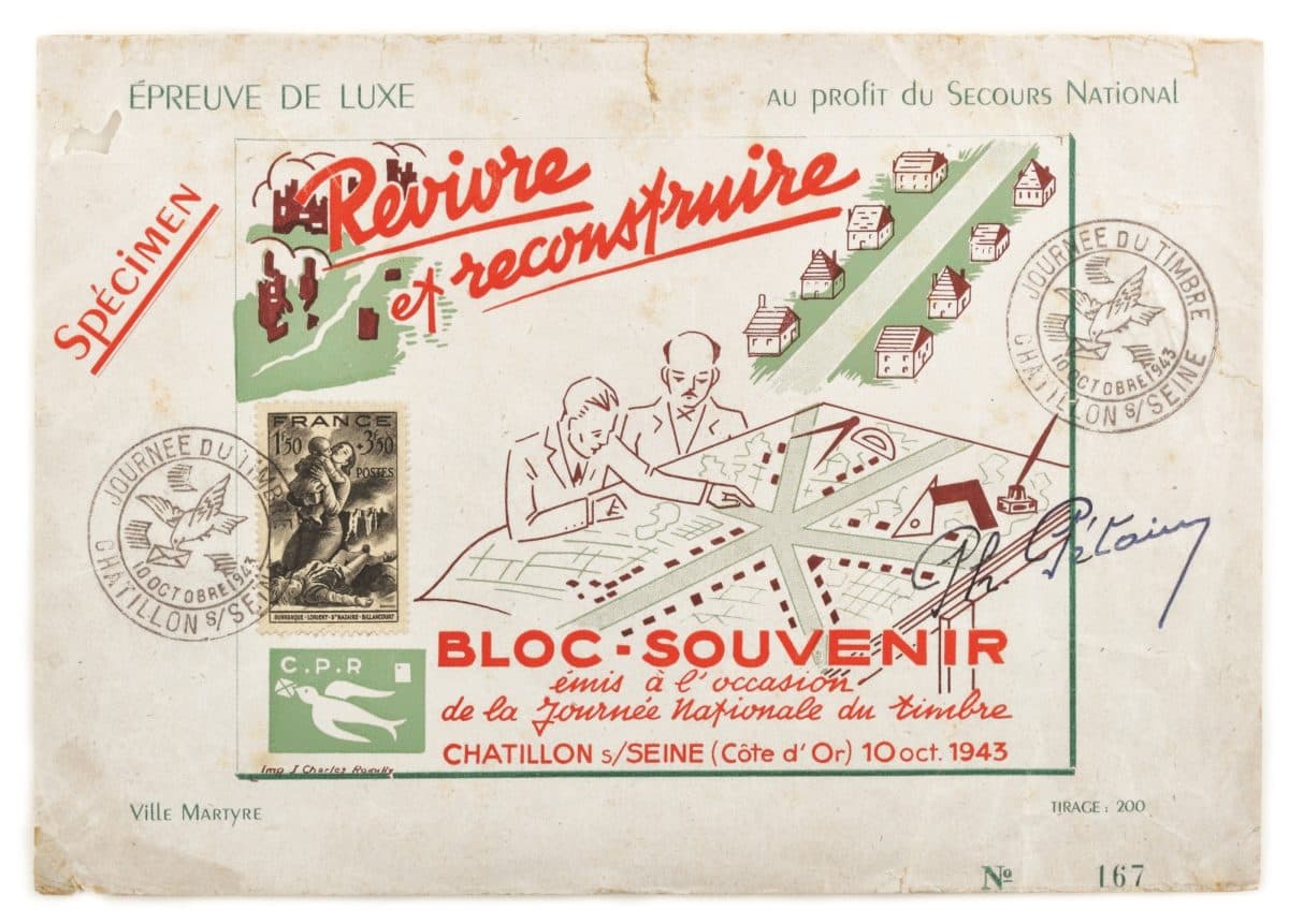 19th century stamps on sale at auction in Romania