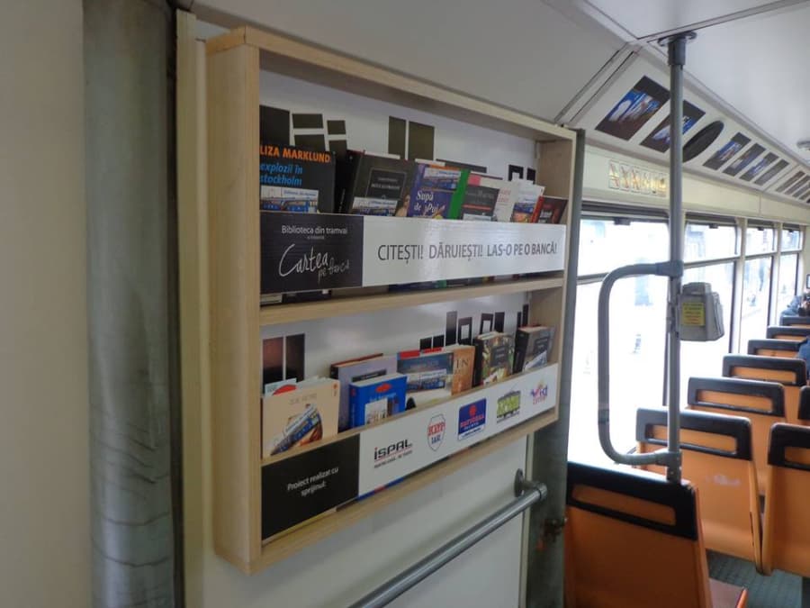Tram turns into a mobile library in Romania’s Iasi