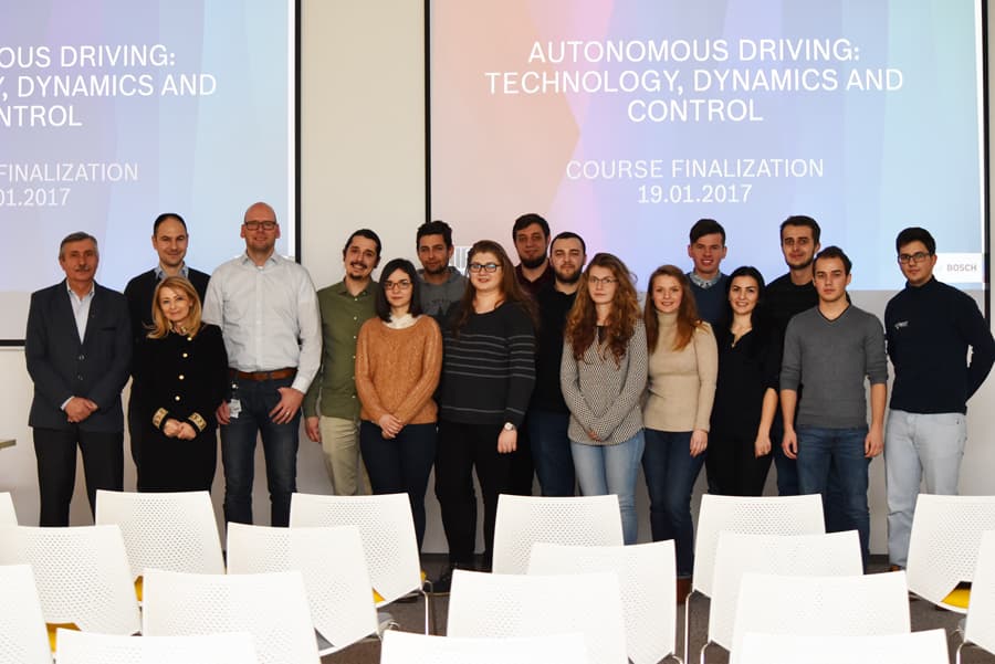 Bosch experts teach Cluj-Napoca students about autonomous driving
