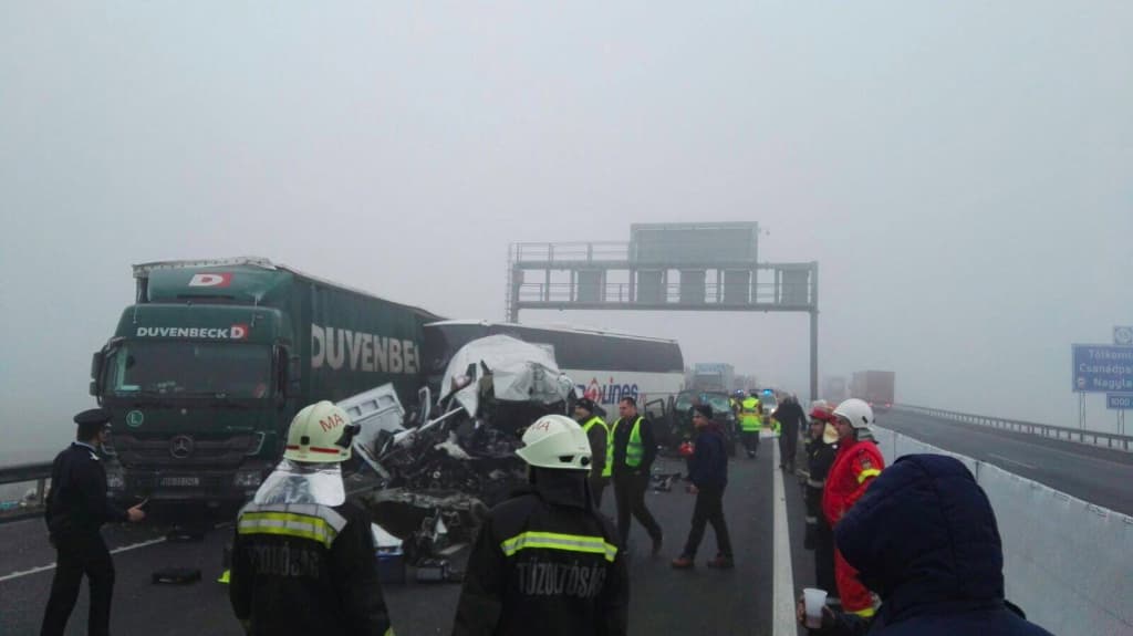 One Romanian dead, six injured in multiple car accident in Hungary