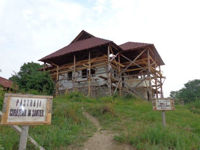 Famous historic Romanian house in Buzau county, restored with EU money, to be ready end-2014