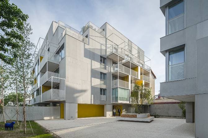 Unconventional Bucharest apartment building, shortlisted for prestigious European architecture award