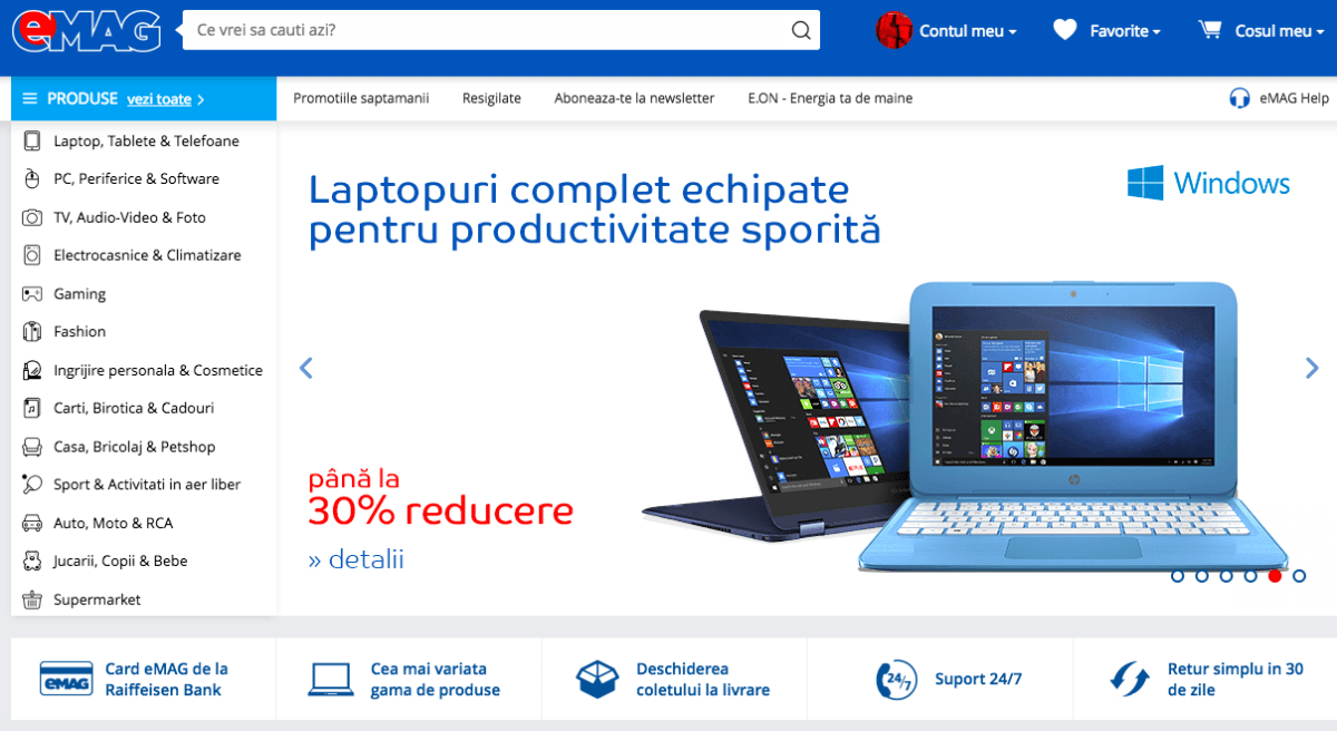 Romania’s largest online retailer sees 65% more product searches this year