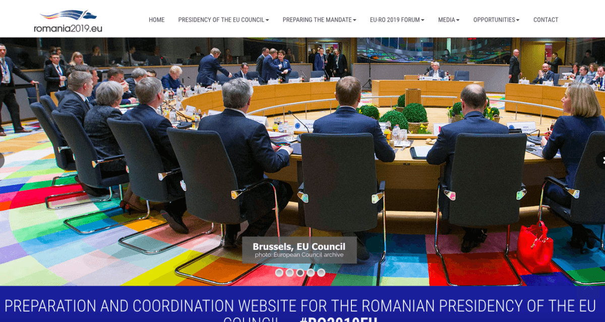Preparation and coordination website for Romanian presidency of EU Council, officially launched