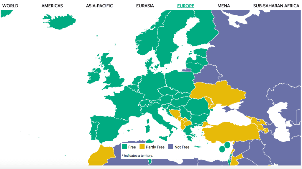 Freedom House: Romania is a free country overall