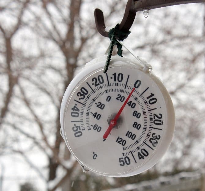 Extreme 24h temperature change in Bucharest this weekend