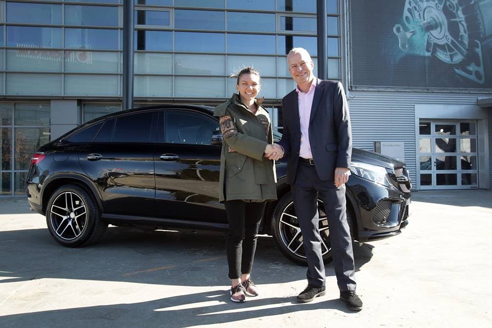 Tennis ace Simona Halep is the newest brand ambassador of Mercedes-Benz in Romania