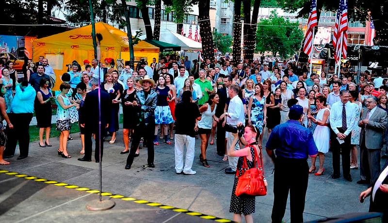 America's Independence Day parties in Bucharest, Romania cause traffic restrictions
