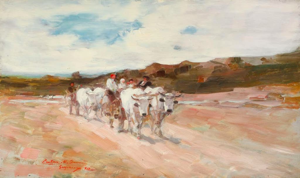 Grigorescu and Tonitza paintings on sale at Artmark Winter Auction in Bucharest
