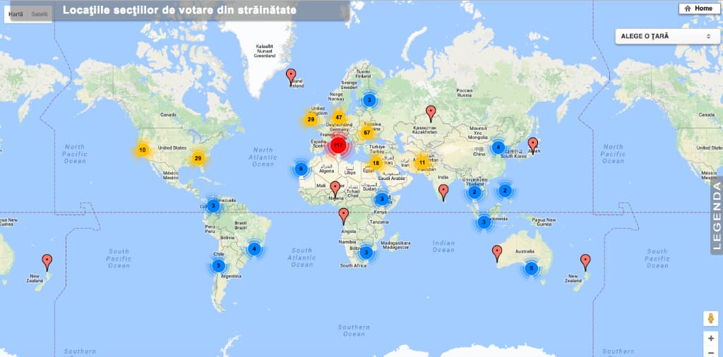 Parliamentary elections: Romanians living abroad can find polling stations on Google Maps