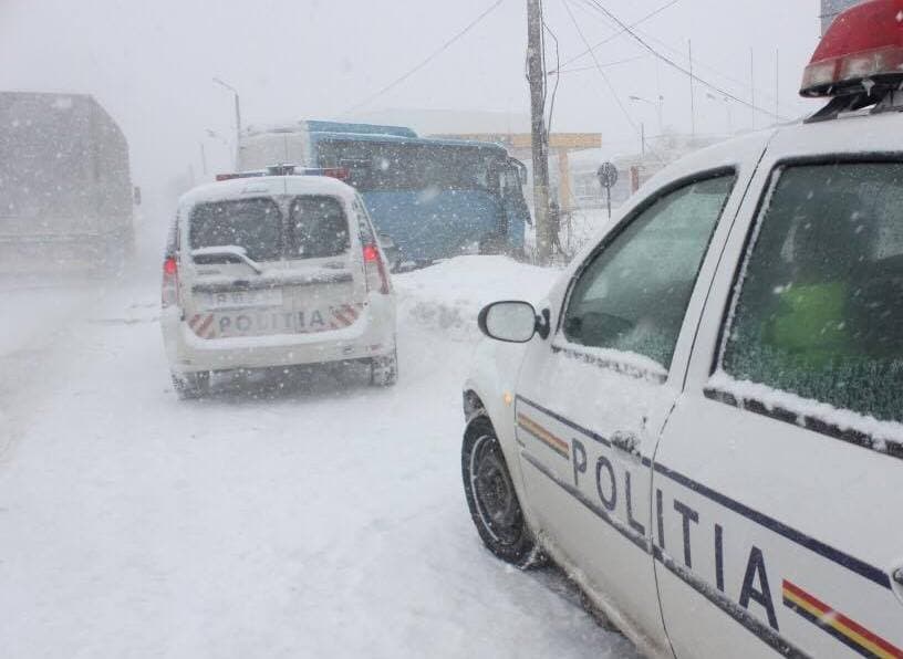Romania sees first blizzard this year