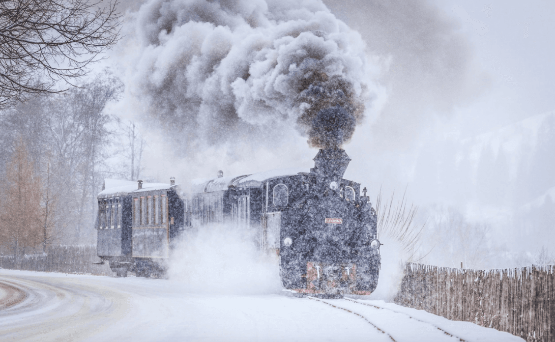 Photo of old Romanian steam train, picture of the day in The Telegraph