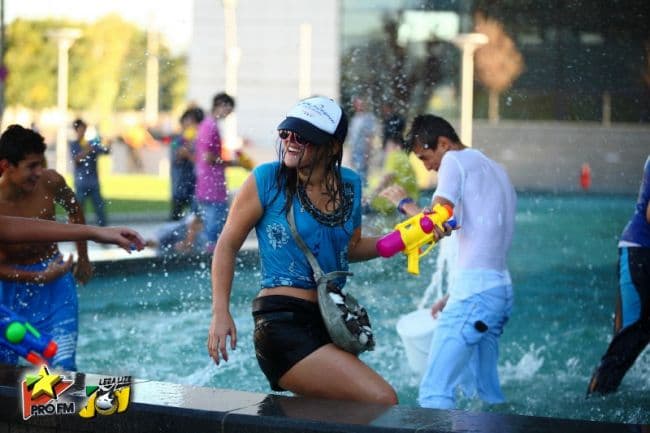 Water fight in Romania’s capital this weekend