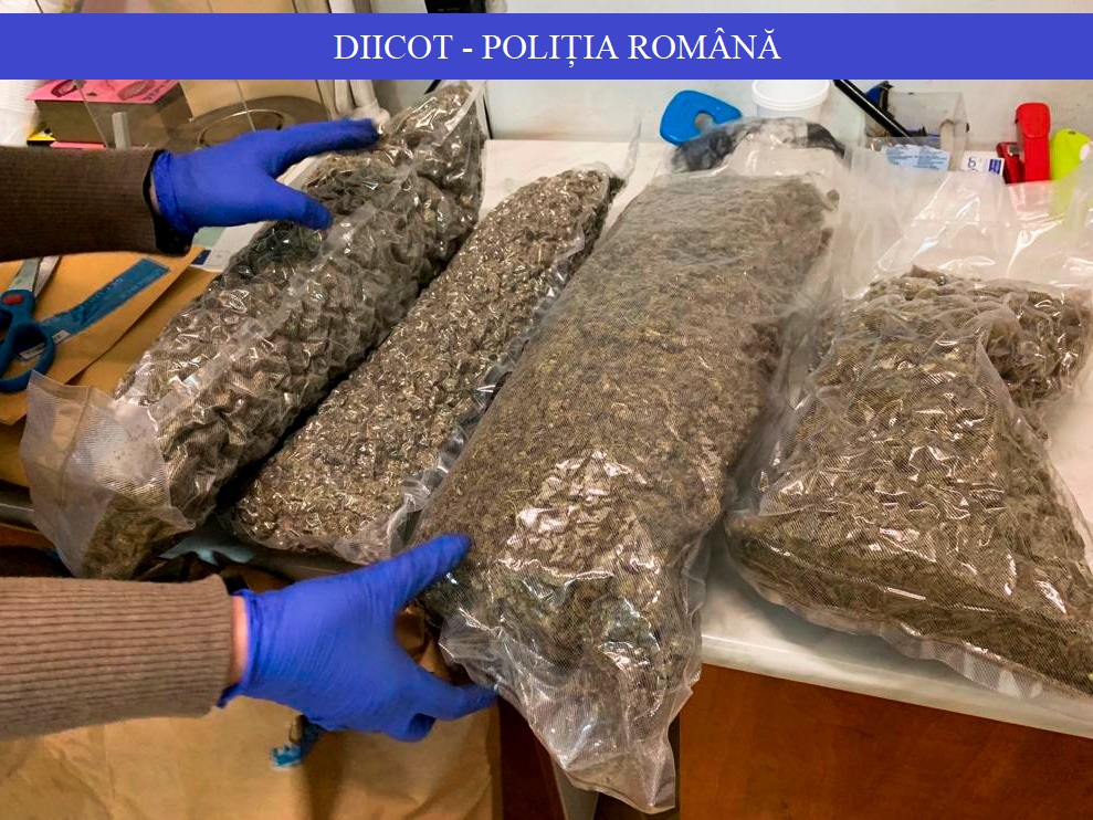 Romanian Police finds 12 kg of cannabis imported from Germany, the