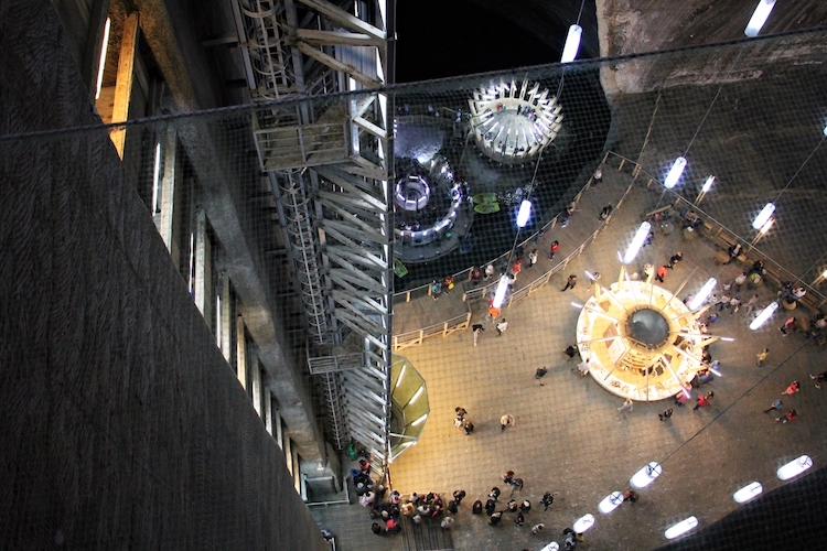 Salina Turda Romania August 4 2018 The Main Hall Rudolf Mine At The Salina Turda Salt Mine In Romania Ranked Among The 25 Hidden Gems Around The World That Are Worth
