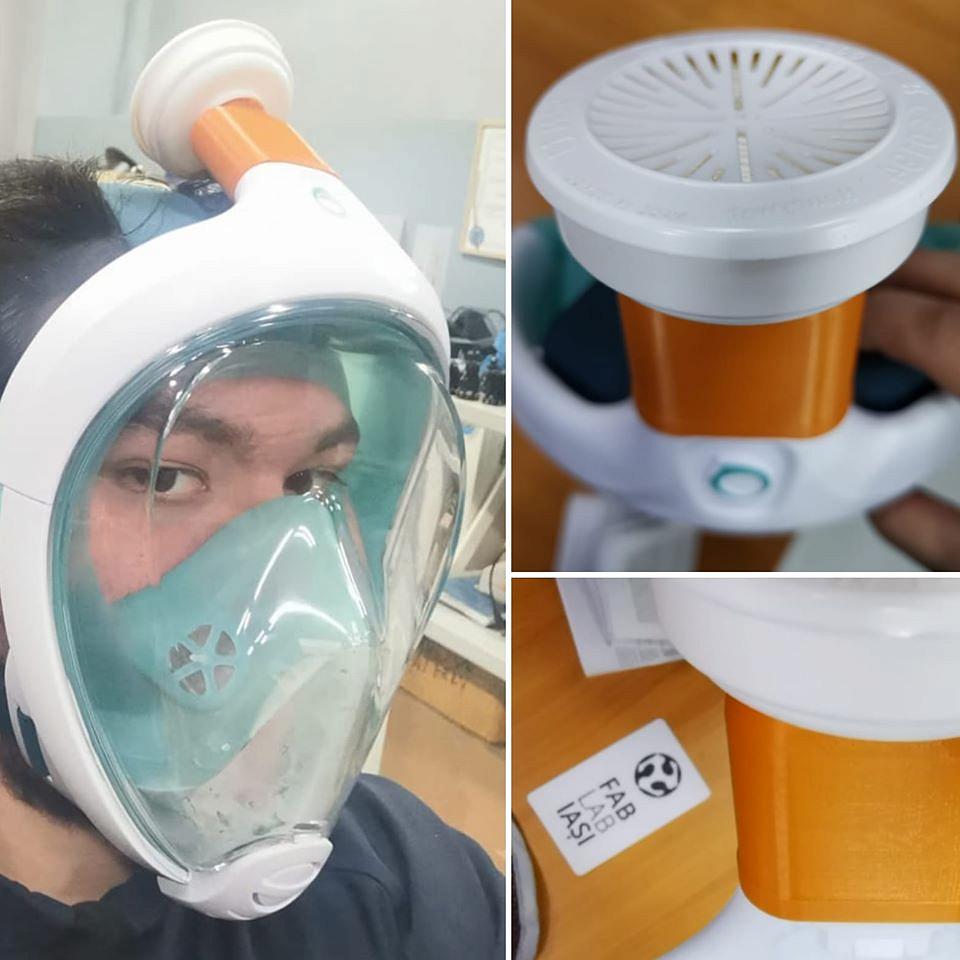Coronavirus Romanian Doctors Could Use Modified Snorkeling Masks