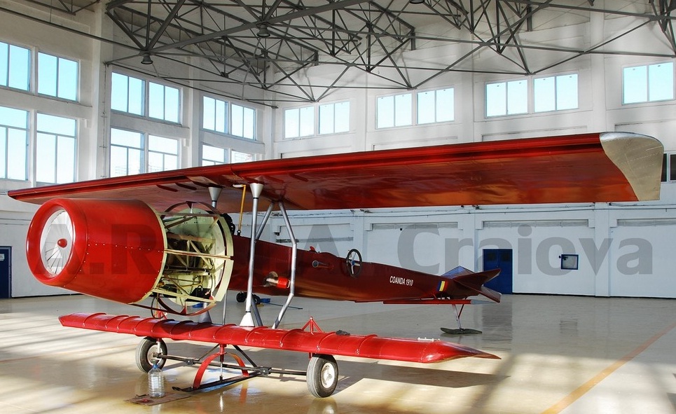 Replica Of Pioneering Romanian Airplane The Coanda 1910 Presented At 