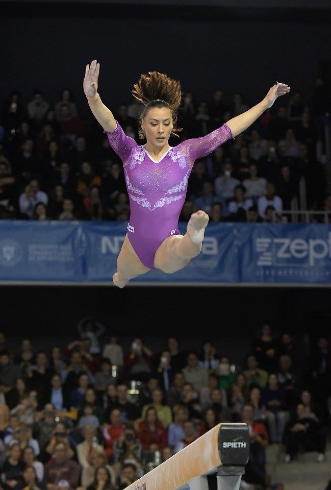 European Gymnastics Championship Romanian champion Catalina Ponor wins gold in beam final